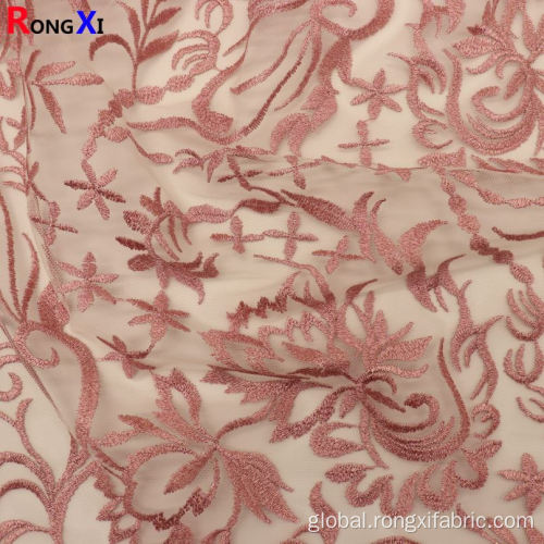 Laser Embroidery Fabric Multifunctional Purple Embroidery Fabric Factory